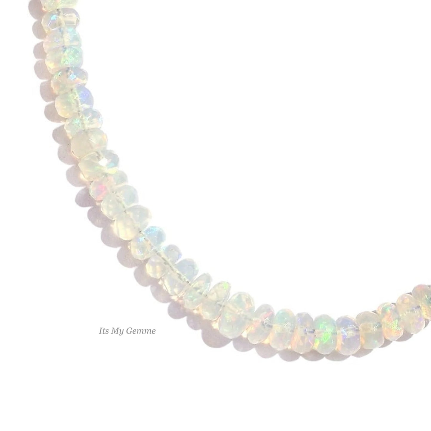 ethiopian opal beaded candy necklace